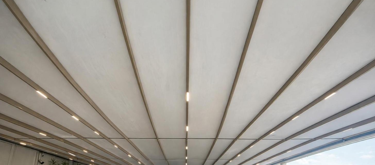 Private Residence – FabriQ Fabric Roof by Vantage
