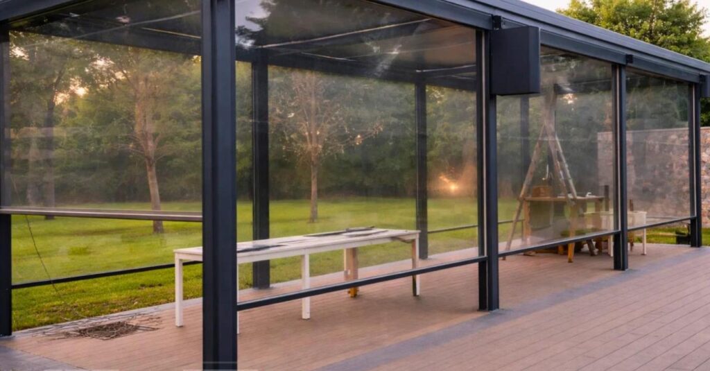 Vantage Veil Zip Screen Pavilion